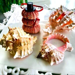 New!  Pink Seashell Christmas Tree ORNAMENTS